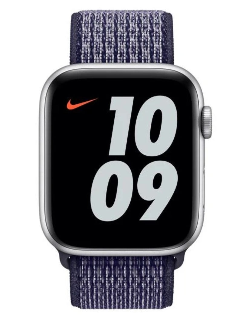 Watch Nylon Sport Loop Band Compatible with Apple Watch 38mm 40mm 41mm, (42mm Series 10 and 11) Soft Woven Sport Strap, Adjustable Replacement Wristband for Apple Watch Series 1,2,3,4,5,6,7,8,9,10,11/SE - Purple - Image 2