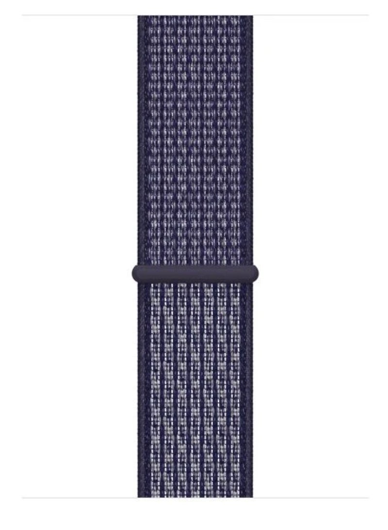 Watch Nylon Sport Loop Band Compatible with Apple Watch 38mm 40mm 41mm, (42mm Series 10 and 11) Soft Woven Sport Strap, Adjustable Replacement Wristband for Apple Watch Series 1,2,3,4,5,6,7,8,9,10,11/SE - Purple - Image 3