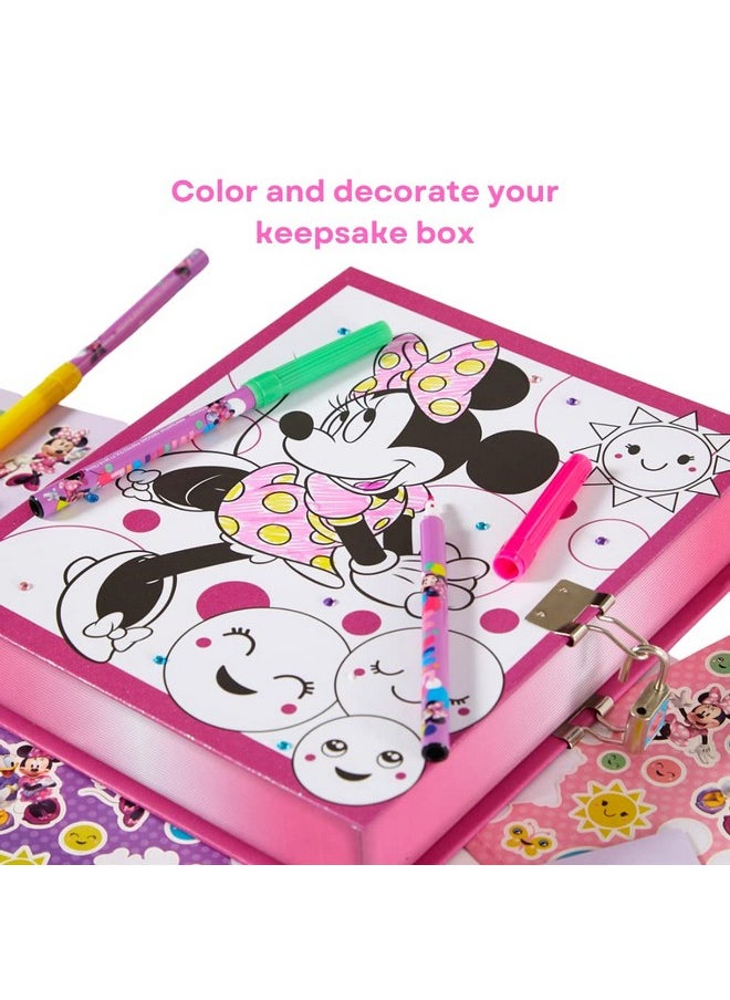 Innovative Designs - Disney Minnie Mouse Keepsake Treasure Storage Box Craft Set For Girls - Image 1