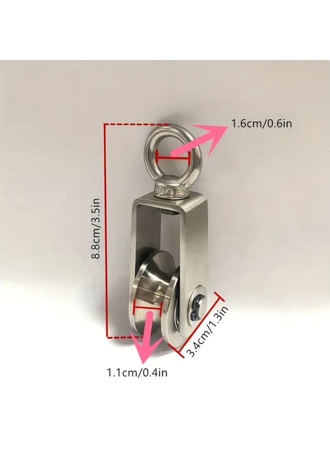 1 Piece Stainless Steel Rope Pulley With Ball Bearing For DIY Home Gym Equipment - Image 4