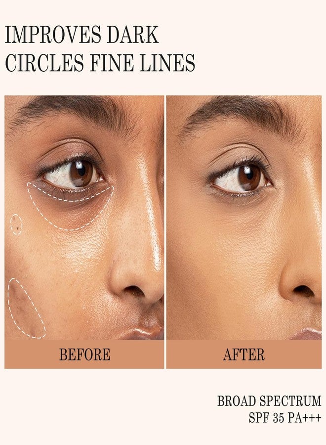 KYDA Mineral Eye Cream, Tined Eye Cream Color Corrector, 3-in-1 Anti-Aging Eye Cream for Dark Circle and Fine Lines, SPF 35, Tan - Image 3