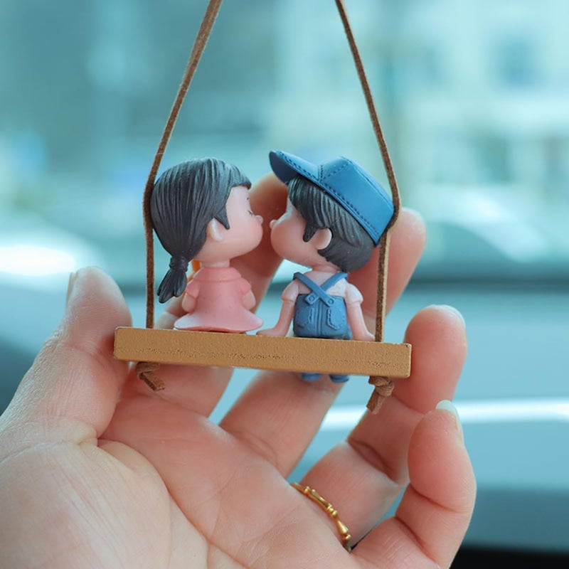Cute Swinging Couple Car Hanging Ornament - Image 5