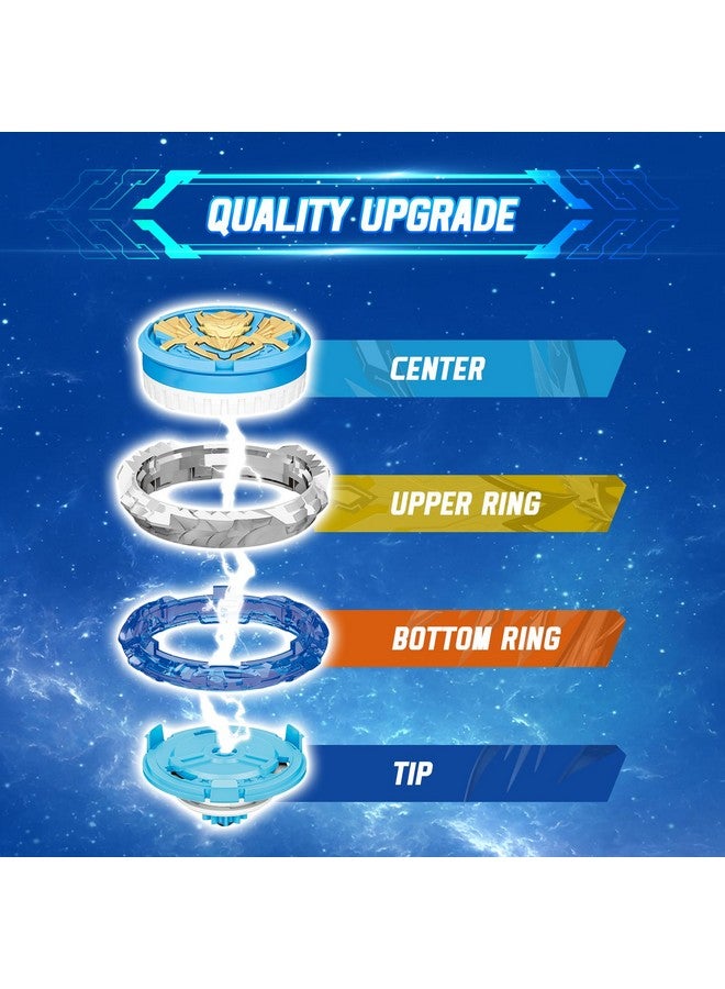 Infinity Nado Battling Toys, Spinning Top and Sword Launcher Battle Set Toys for Kids, Battle Brust Sword Top Toys for 5 6 7 8 9 10 11 12 Year Old Boys, Gale Wings - Image 4