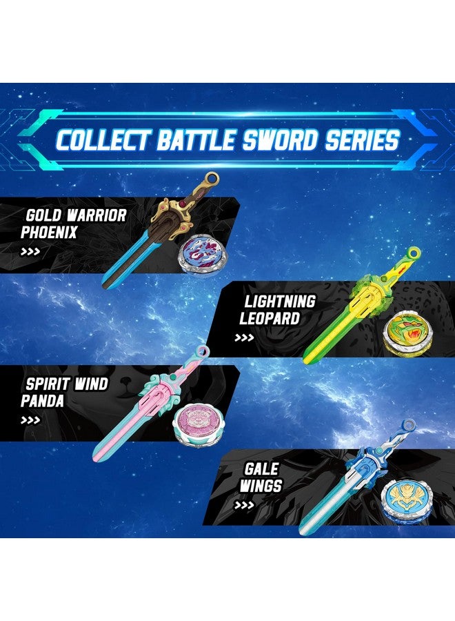 Infinity Nado Battling Toys, Spinning Top and Sword Launcher Battle Set Toys for Kids, Battle Brust Sword Top Toys for 5 6 7 8 9 10 11 12 Year Old Boys, Gale Wings - Image 5