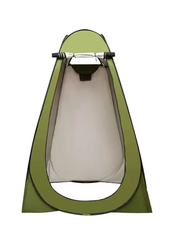 EHOME Pop Up Shower Tent, Portable Privacy Camping Changing Tent, Camp Toilet Bathroom Pod with Rain Shelter & Windows, UPF 50+ & Waterproof,Green - Image 1