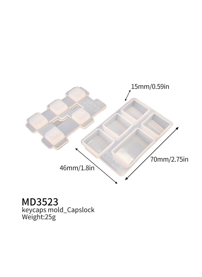 Generic - DIY Silicone Cat Paw Keycap Mold MD3523 Key Cap Mold Capitalization - Image 1