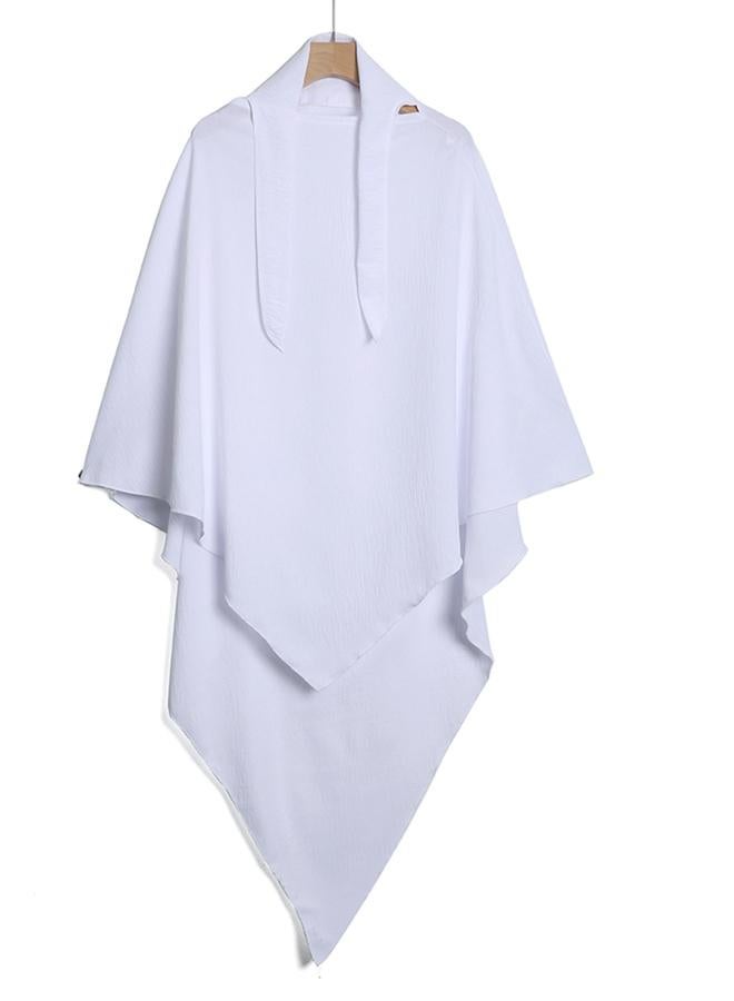 Take Two White Solid Hijab - Image 3