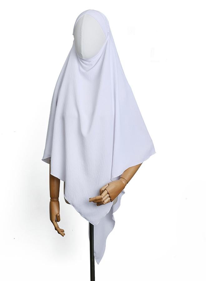 Take Two White Solid Hijab - Image 4