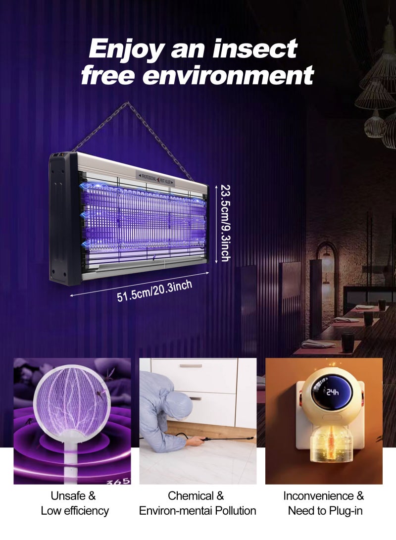 URbazaar Electric Bug Zapper, High Grid Indoor Mosquito Killer with 30W Lamps, Plug-in Hanging Insect Trap for Mosquitoes, Moths, Gnats, Flies and Flying Insects Indoor Use - Image 5