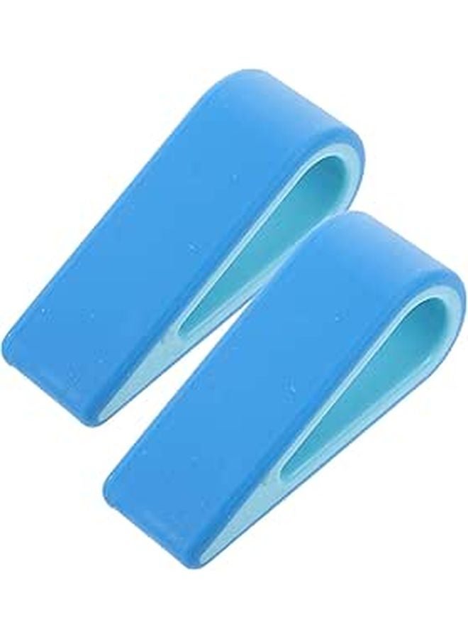 Blue Adjustable Laptop Cooling Stand 2 Pack Portable Riser for Heat Dissipation - Image 1