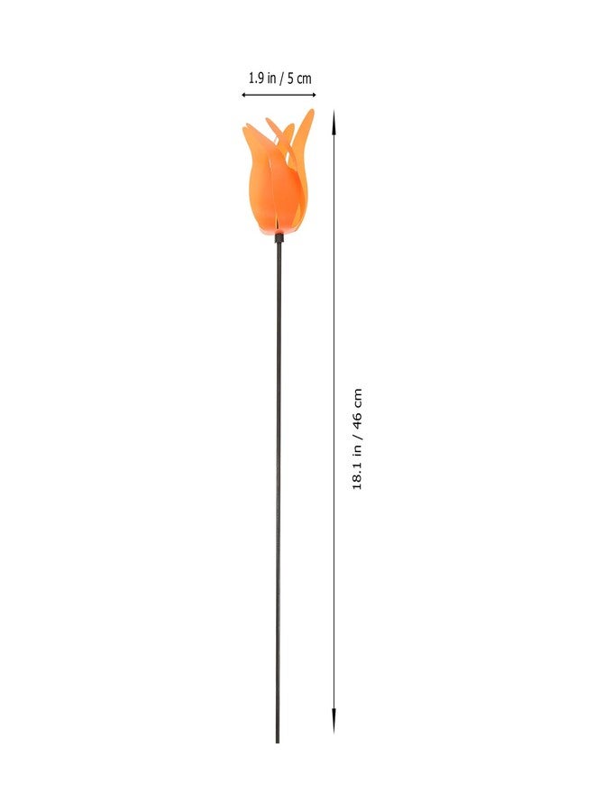 HAKIDZEL Tulip Wind Spinner Outdoor Decorative Windmills 12-Pack Plastic Pinwheels for Garden Yard Lawn Party Kids Play - Image 5