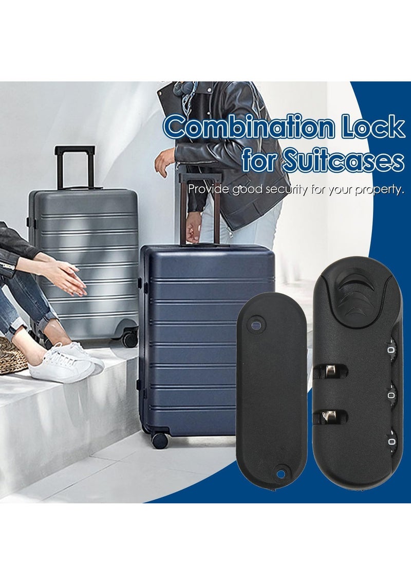 Luggage Password Lock, 3 Digit Password High Security Frosted Texture Replacement Code Combination Travel Luggage Lock for Suitcases, Travel Cases, Tool Boxes