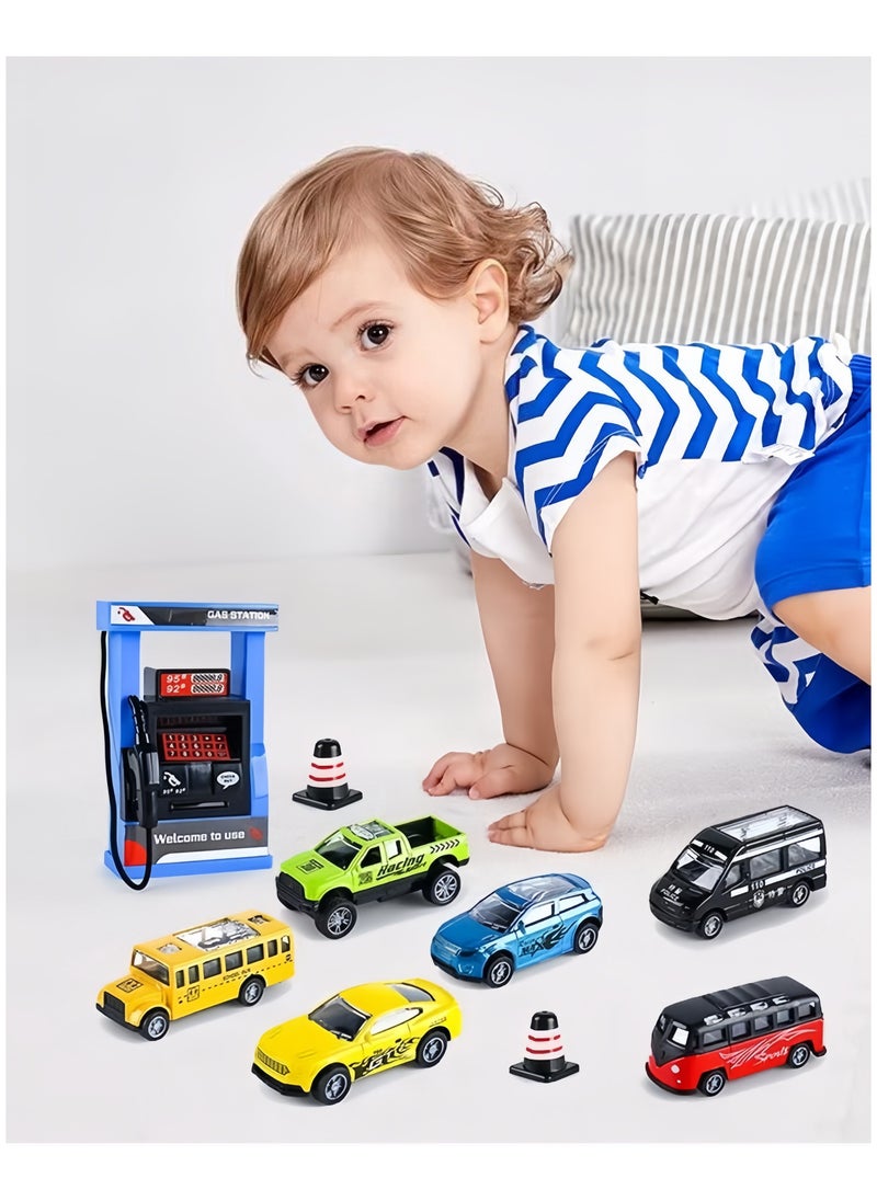 9 Piece Alloy Pull Back Car Toys Set, Gas Station Toy with Sound and Light, Toys Car Set for Boys - pzsku/ZACEA0EF055D2A6F372E0Z/45/_/1732948471/261fcb30-e265-4f49-8e1c-7d2aed73880f