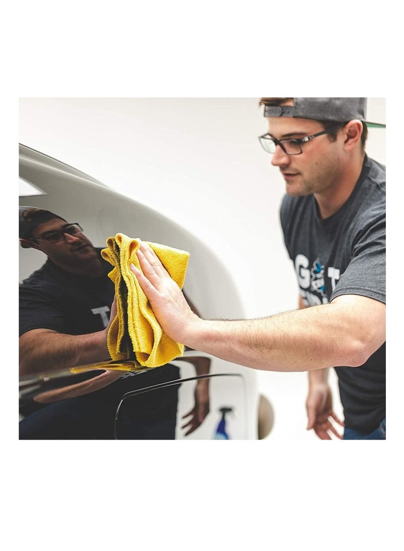 Spontex 32pcs Ultra Soft High-Pile Microfiber Towels Great for Car Interior, Exterior, and Glass Cleaning - Image 4