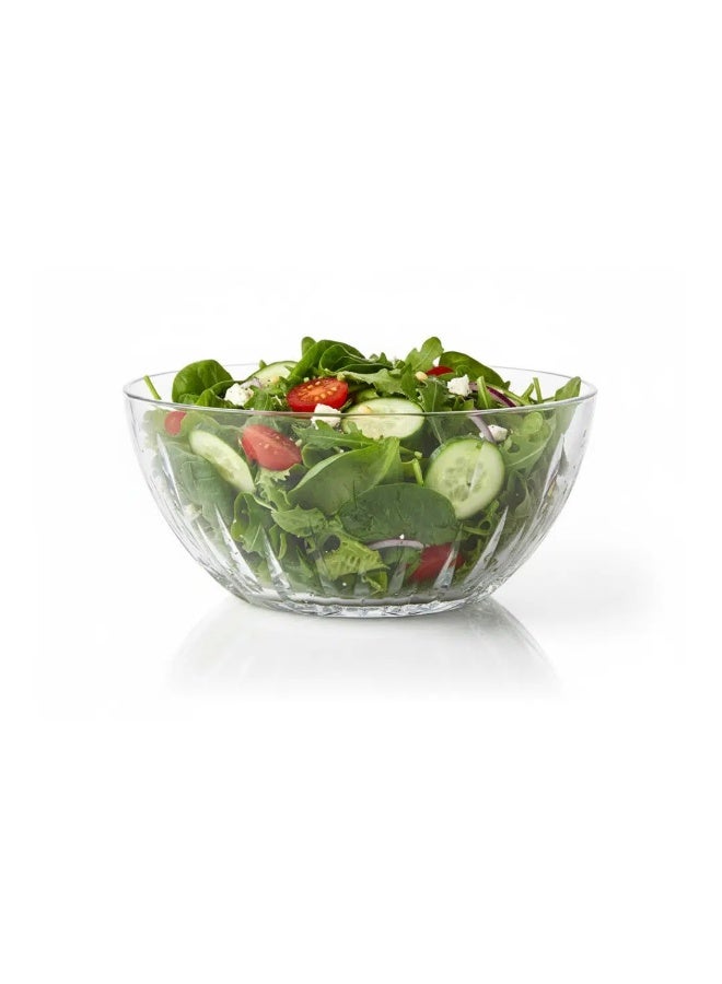 OCEAN GLASSES Ocean Reya Glass Salad Bowl 1400ml – 20cm Large Mixing & Serving Bowl – Durable Clear Glass – Thailand Made - Image 1