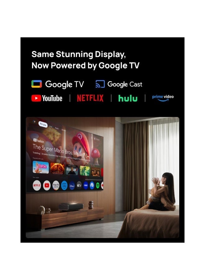 XGIMI AURA 2 (New) | 4K Ultra Short Throw Laser Projector, Google TV OS w/ Built-in Netflix, Prime Video, YouTube, 2760 ANSI Lumens, 60W Harman/Kardon Speakers Dolby ATMOS, Theater-Like Performance - Image 2