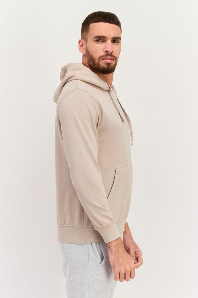 Paperbacks Men Hooded Plain Long Sleeves Sweatshirt, Hash Grey - Image 2
