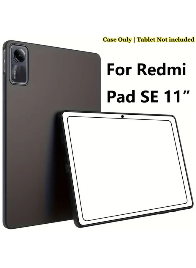 حالة خفيفة ونحيفة للجهاز اللوحي، مع غطاء ناعم مقاوم لبصمات الأصابع والزيوت، تبريد بنمط قرص العسل، مقاومة للسقوط، حامل قابل للطي مضاد للانزلاق، للاستخدام التجاري، متوافقة مع Redmi Pad SE. - Image 1