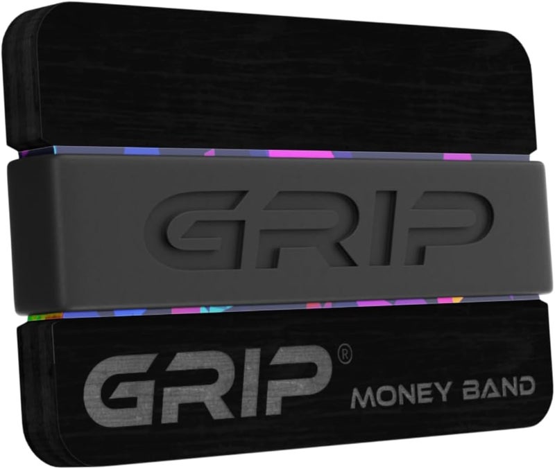 Grip Money Band - BLACK - Premium Silicone Band for Cash & Cards - Slim & Durable Design - Image 2