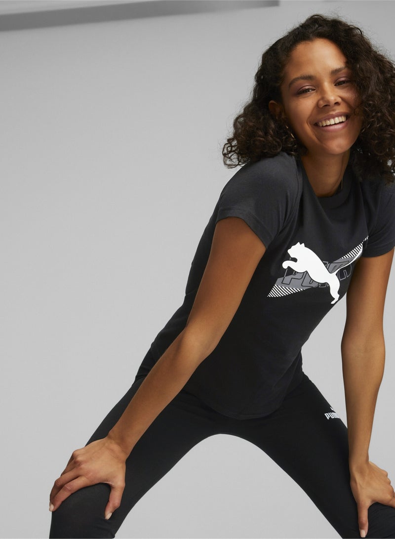 PUMA Power Graphic Womens T-Shirt - Image 1