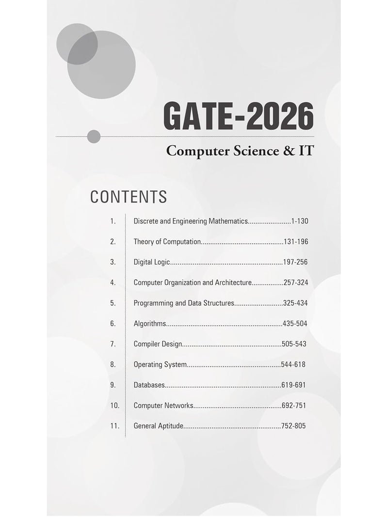 GATE 2026: Computer Science & IT Engineering Book | 30 Years Previous Year Solved Papers (1996–2025) | Chapterwise & Topicwise PYQs with Detailed Explanations | Includes General Aptitude & Engg Maths - Image 2
