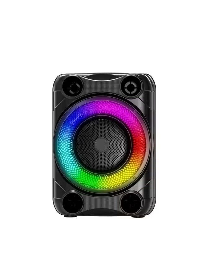 singe Portable Wireless Super Bass RGB 8 Inch Speaker ZQS8148 with Mic Black - Image 3