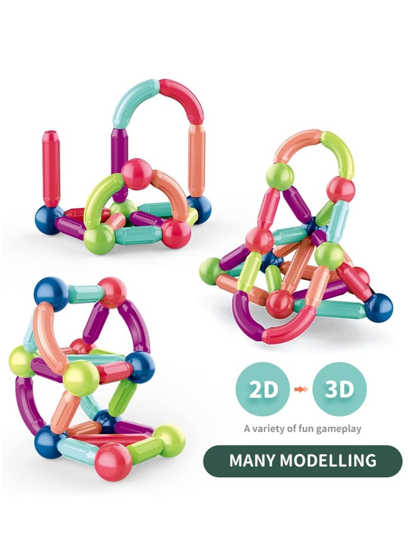 Building Blocks Set, 42/100 PCS Preschool Educational Construction Kit DIY Creative 3D Learning Toys for Boys Girls Kids Age 3+ Years Old (100 PCS) - Image 2