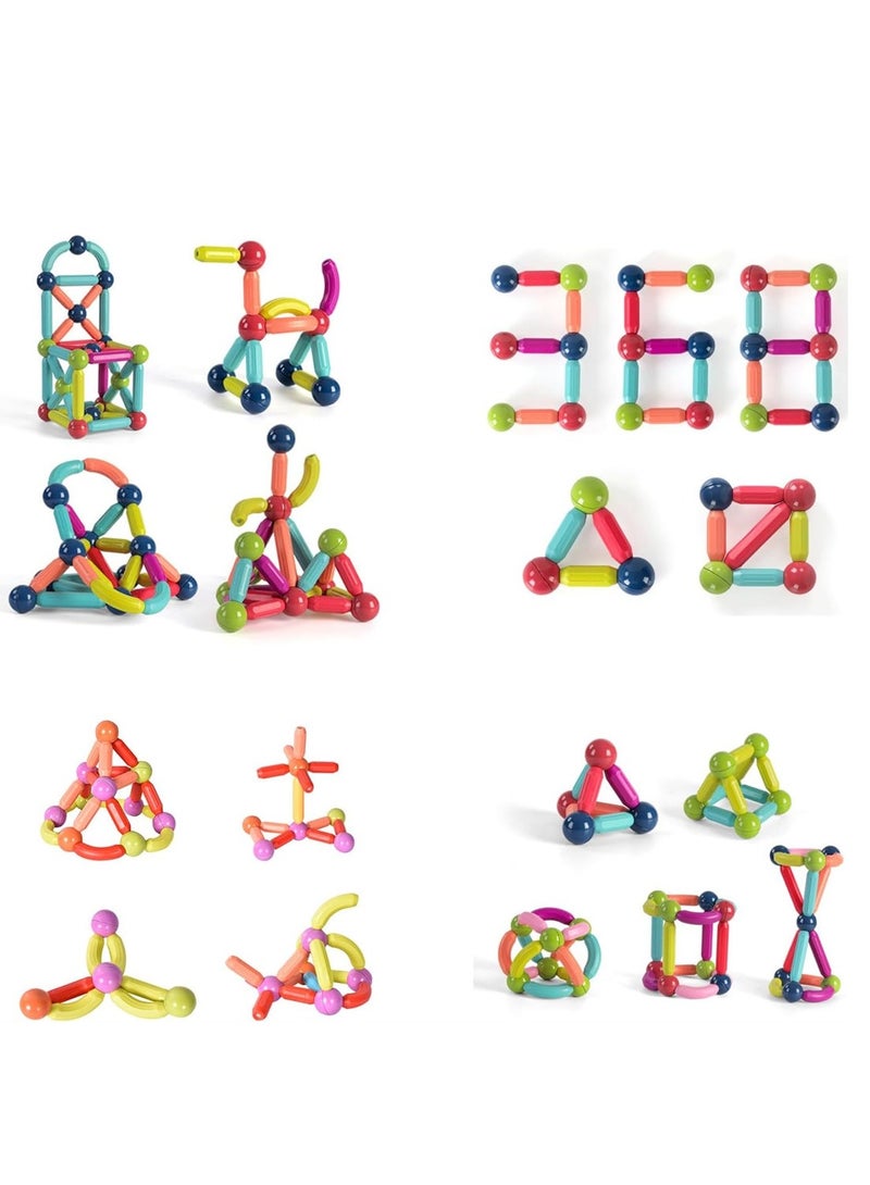 Building Blocks Set, 42/100 PCS Preschool Educational Construction Kit DIY Creative 3D Learning Toys for Boys Girls Kids Age 3+ Years Old (100 PCS) - Image 5