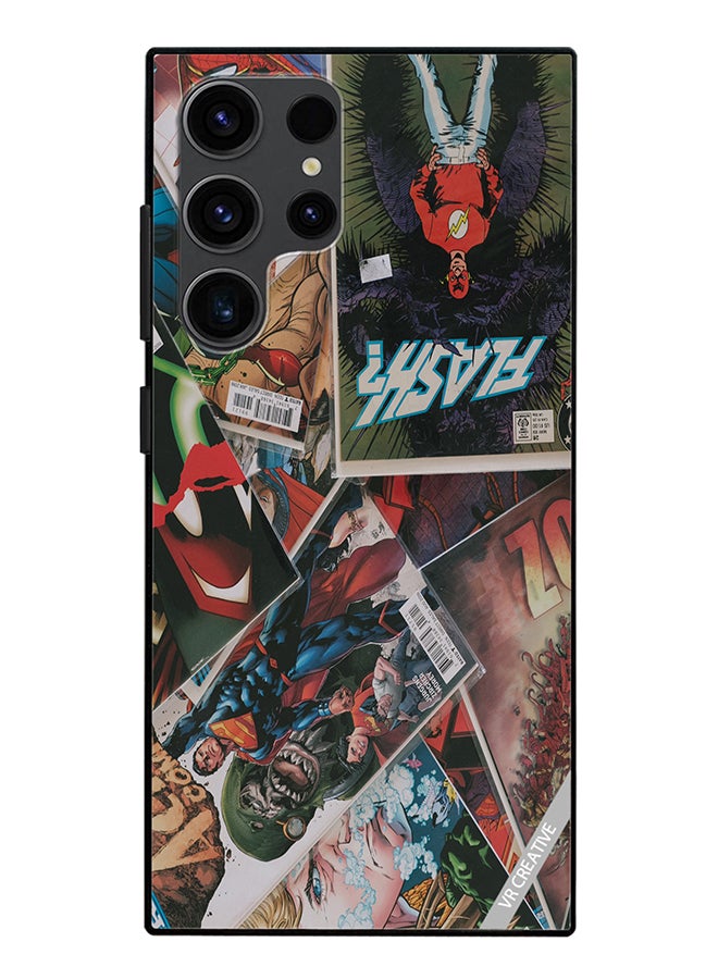 VR CREATIVE Protective Case Cover For Samsung Galaxy S24 Ultra Marvel Comic Design Multicolour - Image 1