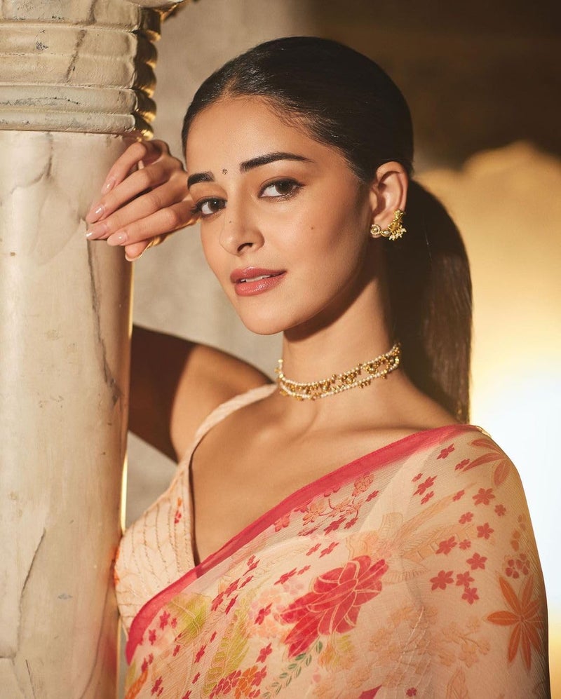 Sidhidata Women's Georgette Floral Printed Saree With Unstitched Blouse Piece (Ananya Flower_Multicolour_Free Size) - Image 3