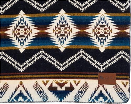 QISU Wool Blanket Throw | Large, Beautiful, Warm, Soft, Handmade in Ecuador by Local Artisans |94″ x 78″| Hypoallergenic, Breathable | Non-Itchy or Scratchy Fabric(Plate-Billed Mountain Toucan) - Image 3