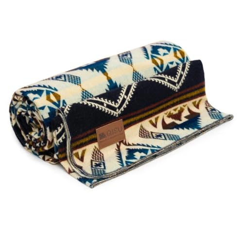QISU Wool Blanket Throw | Large, Beautiful, Warm, Soft, Handmade in Ecuador by Local Artisans |94″ x 78″| Hypoallergenic, Breathable | Non-Itchy or Scratchy Fabric(Plate-Billed Mountain Toucan) - Image 1