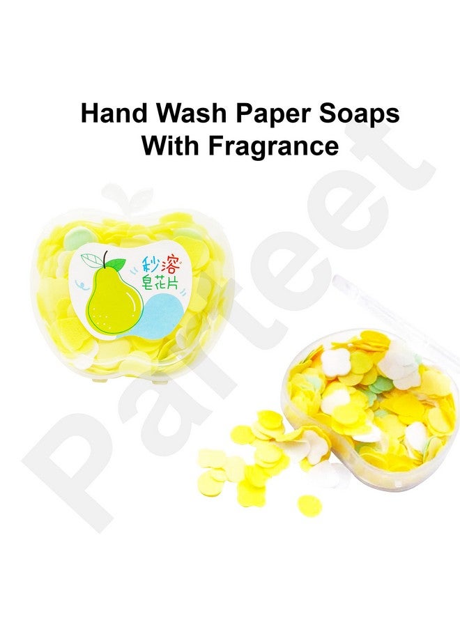 Parteet Paper Soap in a Plastic Box Clean Soft Bath For Travel (Pack of 2)(Assorted Color) - Image 4