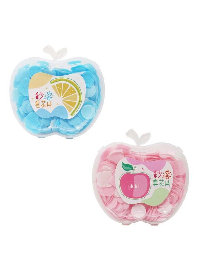 Parteet Paper Soap in a Plastic Box Clean Soft Bath For Travel (Pack of 2)(Assorted Color) - Image 1