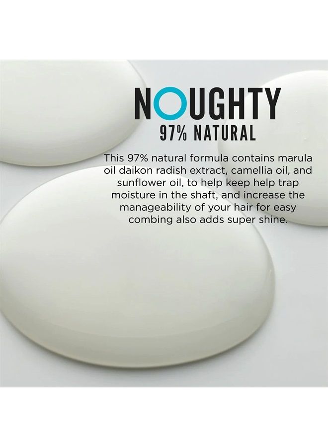 NOUGHTY 97% Natural Frizz Magic Shampoo, Anti Frizz Cleanser for Frizzy and Curly Hair to Smooth and Shine with Marula Oil and Daikon, Sulphate Free Vegan Haircare 250ml - Image 4
