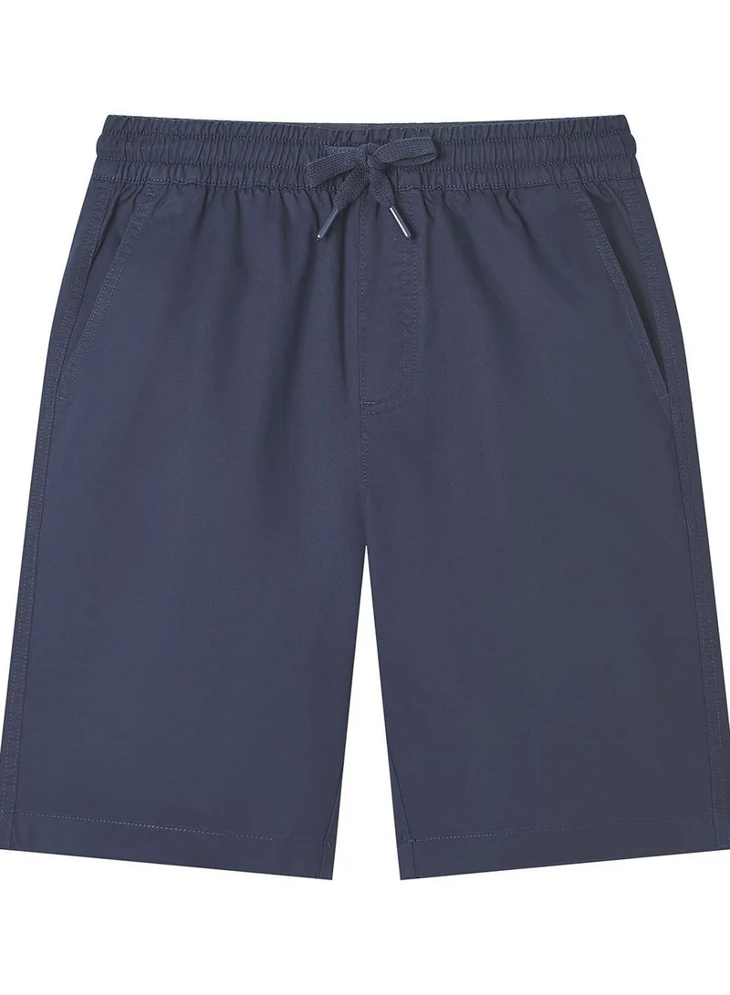 Men's Slim Peach Twill Elastic Shorts