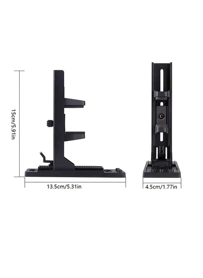 ABS Vertical GPU Support Stand Adjustable Anti-Slip Anti-Static White Desktop Computer Gaming Accessory Durable Construction Free Assembly - Image 2