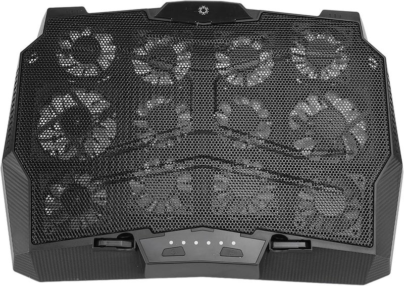 Laptop Cooler Cooling Pad with 12 High Speed Fans, 3500RPM Type C Laptop Fan Cooling Stand, 5 Height Adjustable Portable Design for Gaming Home Office Use - Image 2