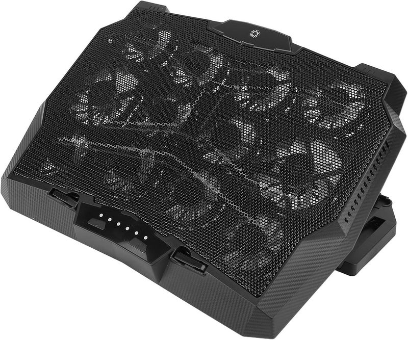 Laptop Cooler Cooling Pad with 12 High Speed Fans, 3500RPM Type C Laptop Fan Cooling Stand, 5 Height Adjustable Portable Design for Gaming Home Office Use - Image 4
