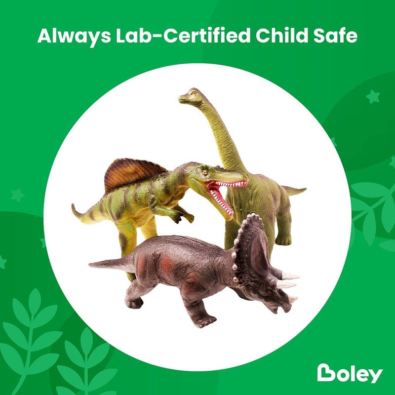 Boley Jumbo Dinosaur Toys for Kids 3-5 & 5-7 Playsets Realistic Toy for Toddlers Children Boys and Girls - Ideal for Party Favors and Birthday - Image 4