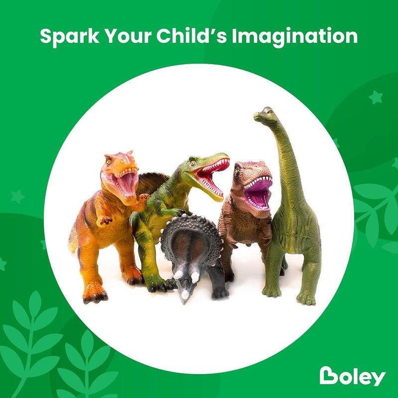 Boley Jumbo Dinosaur Toys for Kids 3-5 & 5-7 Playsets Realistic Toy for Toddlers Children Boys and Girls - Ideal for Party Favors and Birthday - Image 2