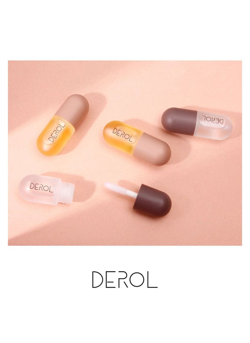 DEROL - Lip Plumper Set 2PCS Day and Night Maximizer Hydrating Lip Care Maximizer Volume Balm Extreme Buxom Plant Lip Essence Oil Treatment Serum for Dry Cracked Lips Hydrating Plumping Gloss Kit - Image 1
