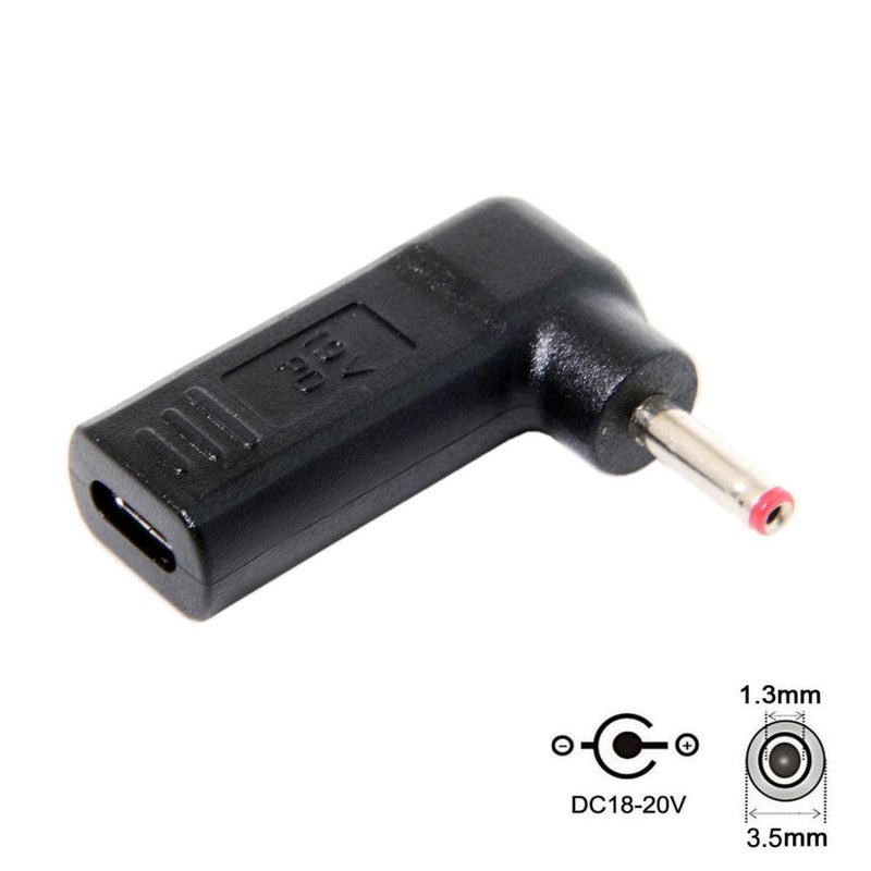 chenyang CY USB 3.1 Type C USB-C to DC 19V 3.5x1.3mm 1.35mm Adapter Emulator Trigger Converter for View Sonic M1+ (3.5x1.3mm) - Image 2