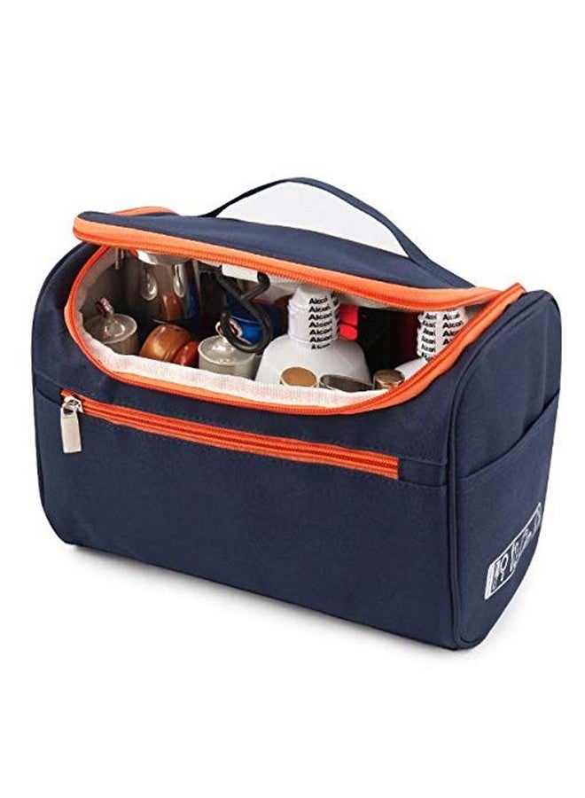 EAYIRA Travel Bag Extra Large Makeup Organiser Cosmetic Case Household Grooming Kit Storage Travel Kit Pack with Hook,Travel Bag for Women Travel, Makeup Bag (Navy Blue) - Image 5