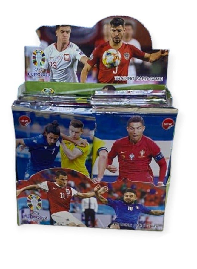 UEFA EURO 2024 GERMANY player Cards Trading Cards x 18 Packs 144 PCS - Image 1