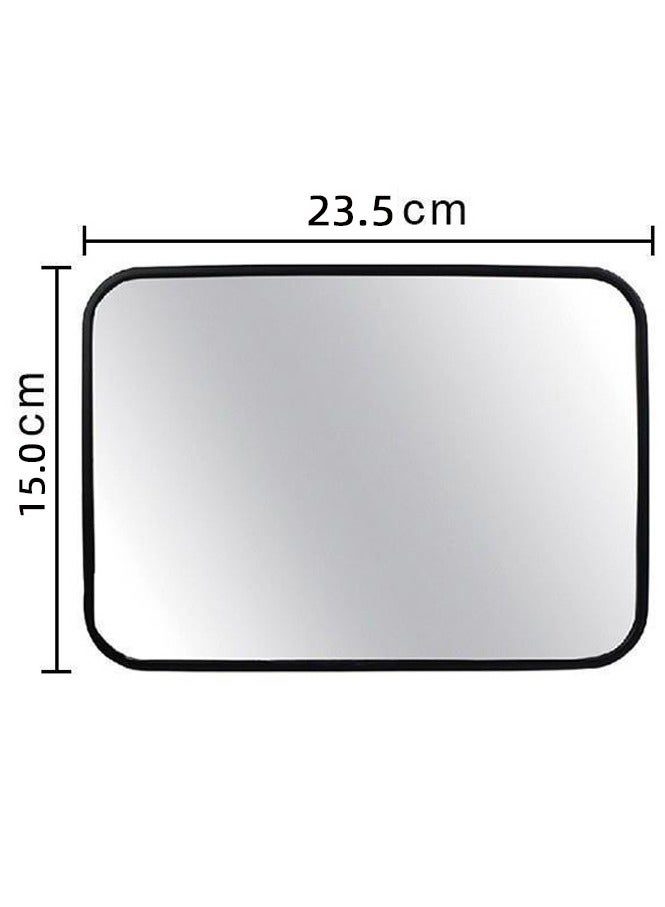 Halamine Car Backseat Safety Mirror, Baby Car Mirror for Back Seat Rear View, 100% Shatterproof, Premium Black Frame Car Rear View, 23.5cm*15cm，Black - Image 5