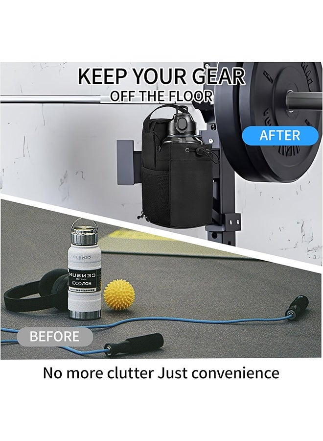 بكومور حقيبة رياضية مغناطيسية – حاملة زجاجة ماء مغناطيسية، حقيبة تنظيم للياقة البدنية كروس بودي للتمارين والسفر والتنقل (للجنسين) - Image 3