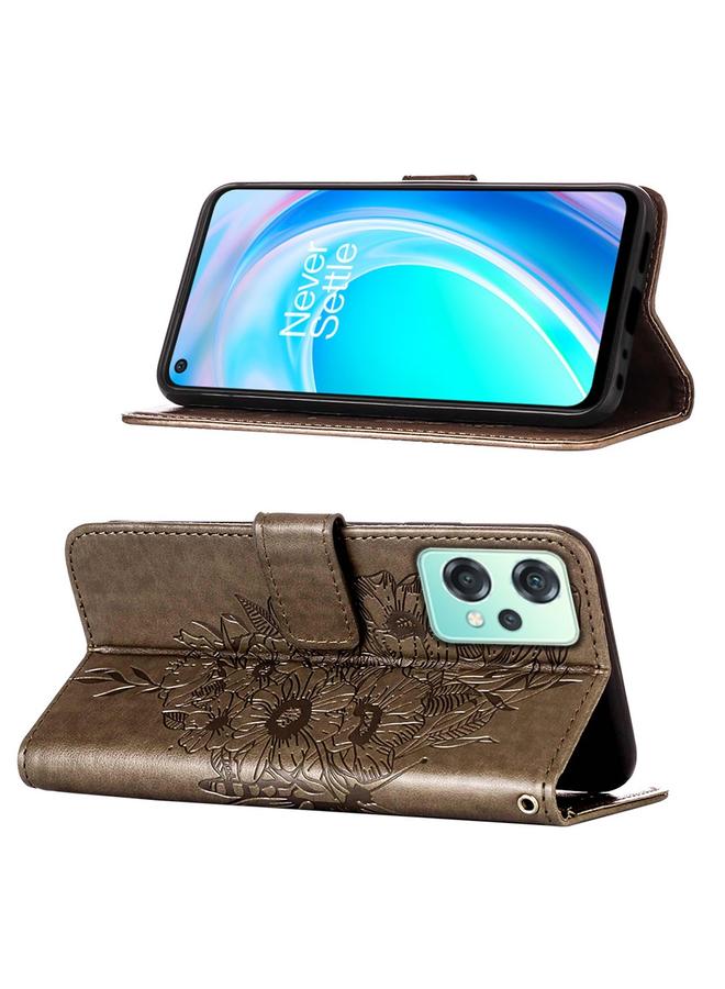 S-TOP Case For OnePlus Nord CE 2 Lite 5G Embossed Butterfly Leather Phone Case - Image 4