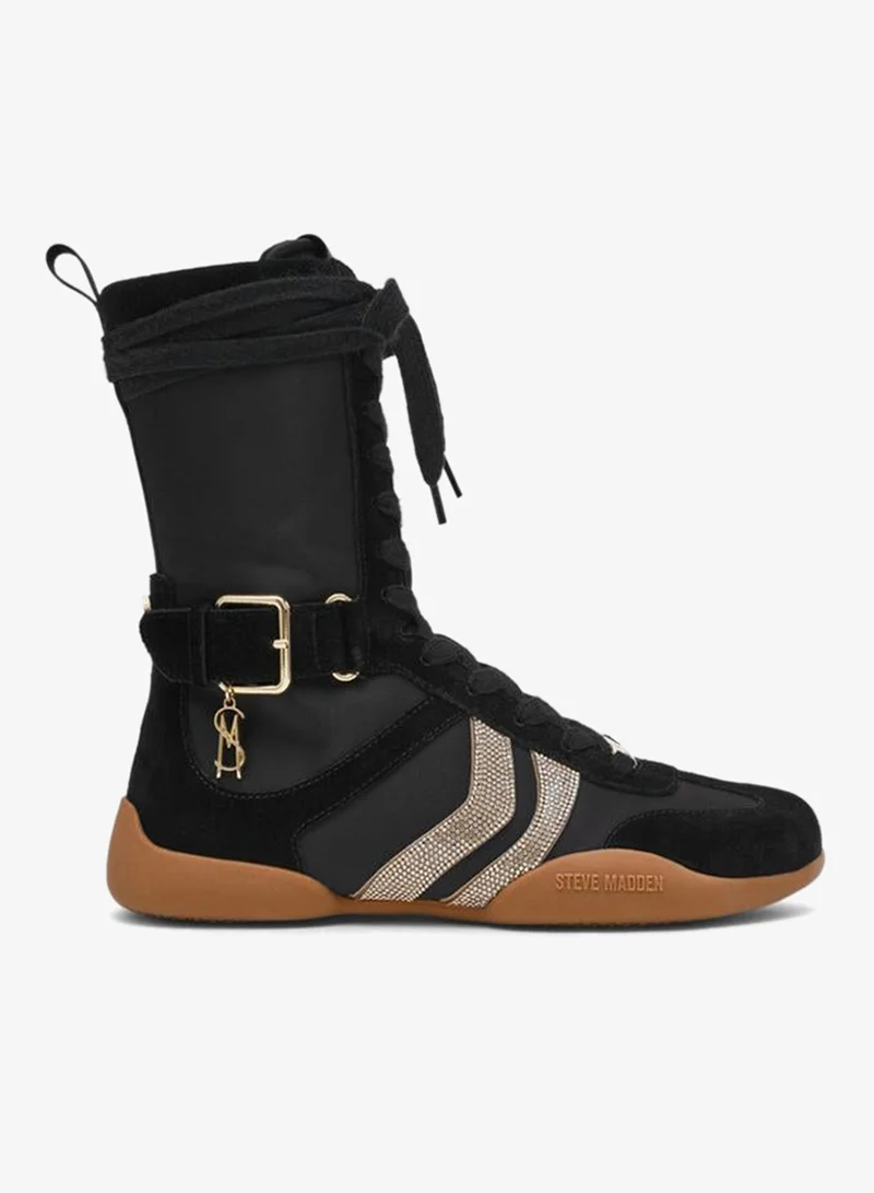 Steve Madden  Bently Black Women's High Top Sneakers for Women | Best Price UAE