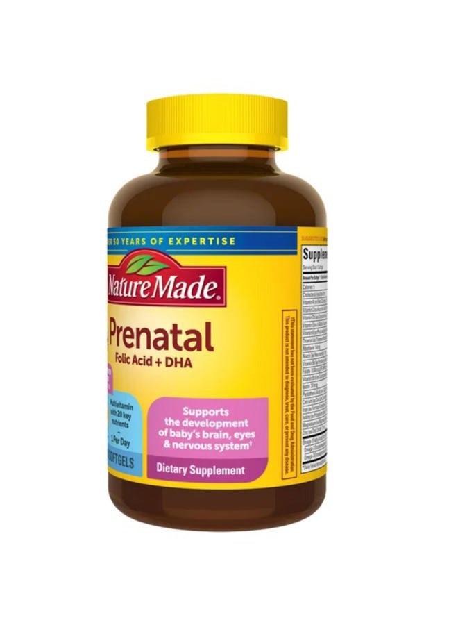 Nature Made Prenatal + DHA 200 mg Softgels (.150 Count) - Image 3